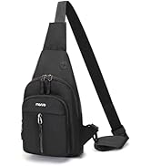 MOSISO Crossbody Sling Bag Small Sling Backpack for Men, Over Shoulder Bag Small Cross Body Chest...