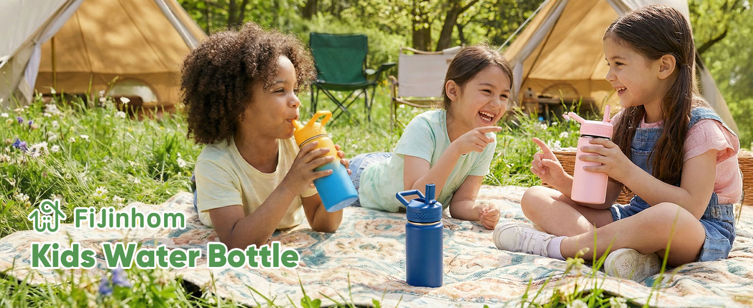 fijinhom kids water bottle
