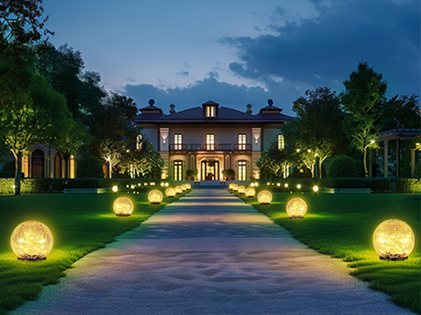 Garden Solar Ball Lights Outdoor Waterproof