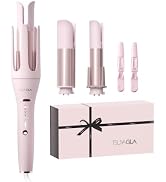 3 in 1 Automatic Curling Iron, Hair Curlers with 3 Curling Barrels (1" - 1.25" - 1.5"), Rotating ...