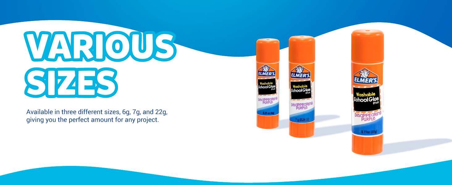 disappearing purple glue sticks various sizes 6g 7g 22g perfect project school essentials teacherrds