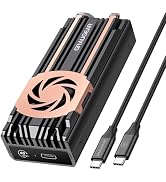 GRAUGEAR 40Gbps M.2 NVMe SSD Enclosure, PCIe USB 4.0 40Gbps Aluminum Alloy External Hard Drive En...