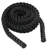 SPRI Battle Rope - Weighted Rope for Strength Training, Working Out, and High-Intensity Workouts ...