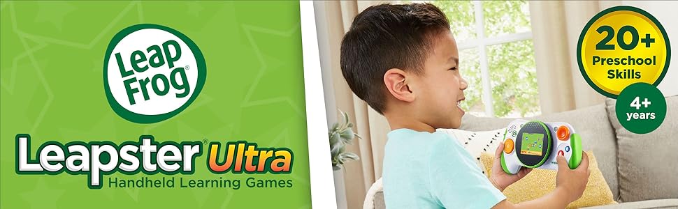 LeapFrog Leapster Ultra Handheld Learning Games. 30+ Preschool Skills. 4+ years.