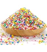 Mini Rainbow Confetti Gravel Pebbles Mix Colored Stones Aquarium Gravel Decorative Colored Garden...