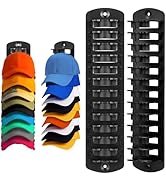 Dntorx Hat Organizer for Baseball Caps, 2 Pack Hat Rack for Wall Hold up to 20 Hats Adhesive Hat ...