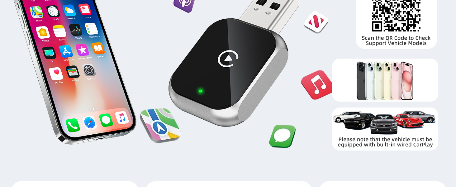 Wireless Carplay Adapter Apple Dongle