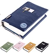 APLUFINE Canvas Book Covers with Iron-on Embroidery Patch, Washable Book Protector, Cute Book Cov...