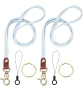 PATIKIL Stretchy Lanyards, Retractable Neck Lanyards with Lobster Clasp Elastic Long Keychain Hol...
