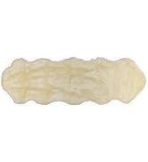 Nouvelle Legende Faux Fur Sheepskin Premium Rug Duo (23 in. X 73 in.) White