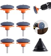 WISEPRO 7 PCS Lawn Mower Blade Sharpener Kit, Universal Wear Resistant Mower Blade Sharpener and ...