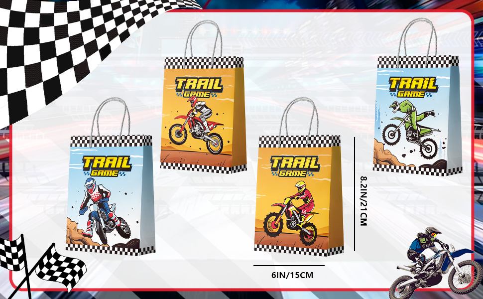 motorcycle party gift bags