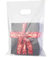 GoClimber 100 Pack Clear Plastic Bags, 9"x12" Merchandise Bags With Die Cut Handles Retail Shoppi...