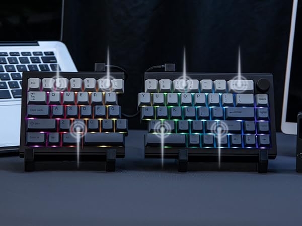 split layout mechanical keyboard