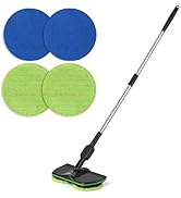 Battery Cordless Electric Mop,13-Inch Max Cleaning Pad Electric Spin Mop, Laminate Floor Cleaner ...