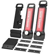 EHDIS 2PCS Plastic Razor Blade Scraper with Blade Storage Box Plastic Scraper Tool with 20pcs Dou...