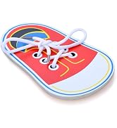 Labriciyon 1Pc Red Shoes Learning Decor Kits,Learn to Tie Your Own Shoes,Practical Learning Decor...