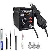Hot Air Rework Station 500 ° C Soldering Station with Hot Air Gun Airflow Adjustable Desoldering ...
