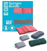 E-Cloth Sponges Bundle, Premium Microfiber Reusable Sponges, Ideal Sponges for Kitchen, Dishes, B...