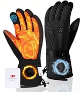 GXCROR Winter Gloves for Men & Women, Waterproof Touchscreen Ski Gloves with 3M Thinsulate -22°F ...