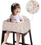Dual-Belt High Chair Cover, Baby High Chair Cover, Upgrade Version, for Wooden or Restaurant High...