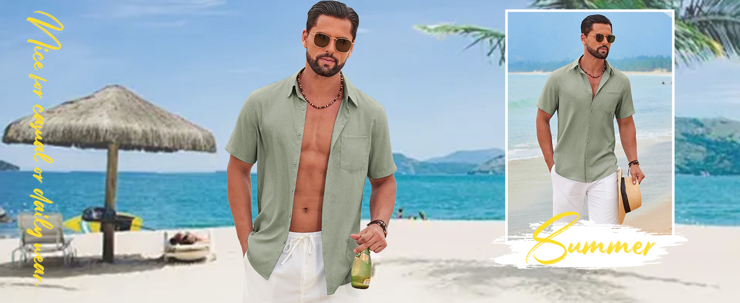mens linen shirts
