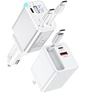 Retractable Charger Type C Cable for Google Pixel 10a 10 Pro Fold 10 XL 9a 9 8a, Fast Car Charger...