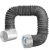 Dryer Vent Hose for Tight Space, 90 Degree Dryer Vent Elbow Connector Kit with 6-Layer Flexible A...