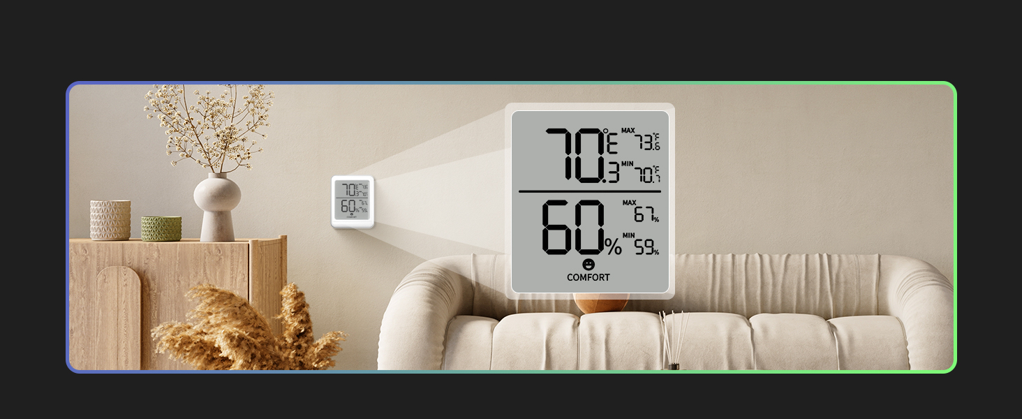 Digital Hygrometer Indoor Thermometer