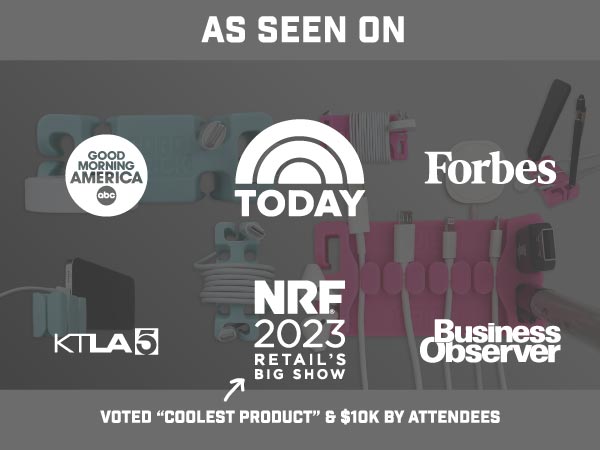 As seen on TODAY, GMA, Forbes, KTLA, Business Observer, and Winner at NRF