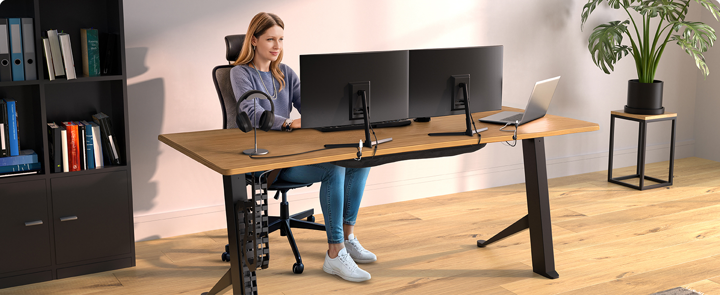 vertebrae cable management under desk