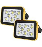 T-SUN Rechargeable LED Work Light,COB Portable Flood Lights,Battery Powered Job Site Lighting,4 M...