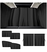 5PCS Car Window Shades,Auto Privacy Curtains with 4 Front&Rear Side Window Shade,98% Light Blocki...