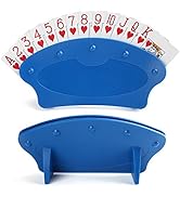 LotFancy Playing Card Holder for Adults Kids Seniors, 2 Pack, Card Holders for Playing Cards, Fam...