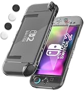 FANPL [Improved Easy Dockable Version Clear Case for Nintendo Switch 2, Protective Cover for Swit...