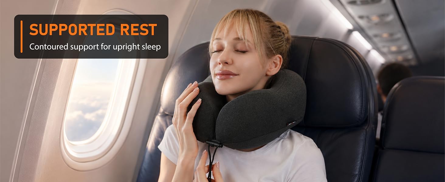 neck pillow travel pillow cervical neck pillow memory foam pillows airplane travel essentials