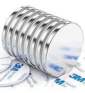 Junarter 8 Pack Neodymium Disc Magnets Strong Magnets Rare Earth Magnets, Round Neodymium Magnets...