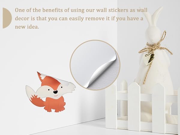 easy to apply, removable, peel and stick