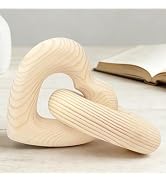 Valentine Wooden Heart Decor Joined Together Forever, Valentines Day Interlocking Heart Gifts for...