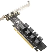U.2 PCIE Expansion Card, PCIE to U.2 Adapter Card, PCIE X16 to 4 Port U.2 NVME SFF-8643/8639 Expa...