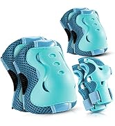 BOSONER Knee Pads for Kids Roller-Skating - Adjustable Protective Gear Set Knee Elbow Pads Wrist ...