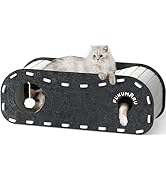 FUKUMARU Cat Beds for Indoor Pets, 31.5 Inches Extra-Large Cat Cave for Multi-Pet, Cozy House wit...