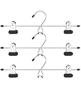 Whitmor Add Chrome/Black Skirt & Slack Hangers