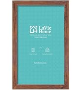 LaVie Home 14x22 Picture Frame Brown Poster Frame, Stable and Sturdy Frame and Polished Plexiglas...