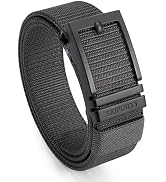 SKiporty Mens Tactical Belt, Military Nylon Web Work Belts, Ratchet Golf Duty Belt with Automatic...