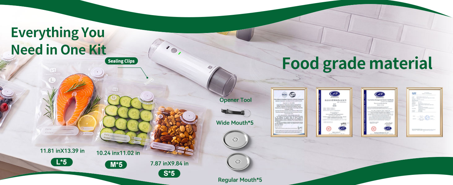 hand held vacuum sealer for food