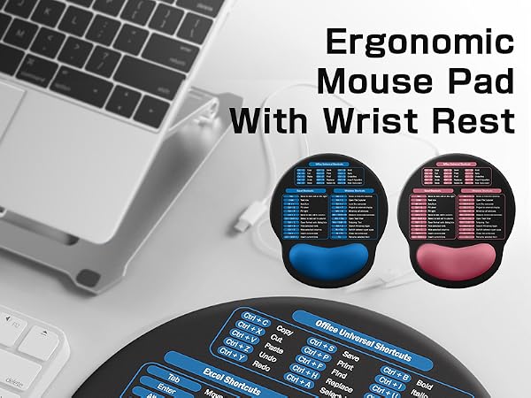 Senetem Mouse Pad with Wrist Rest - Ergonomic Memory Foam Support 1