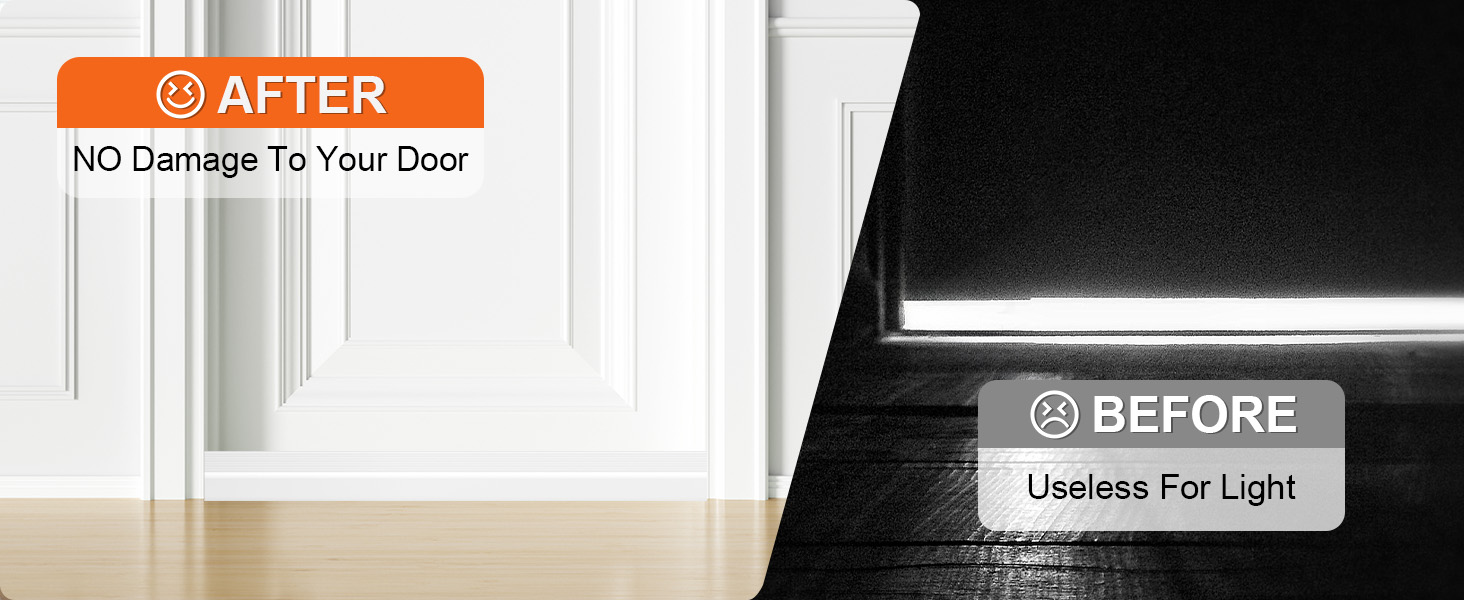 OXRQ Door Draft Stopper for Bottom of Door Applies in Autumn-Block Draft and Falling leaves