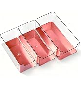 Home Breeze 3pcs Plastic Drawer Organizer, 3 Sizes Desk Drawer Divider Organizers and Containers ...