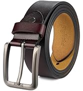 Bighake Mens Belts Leather, Mens Genuine Leather Belt, Heavy Duty Leather Belt for Men, Belts for...